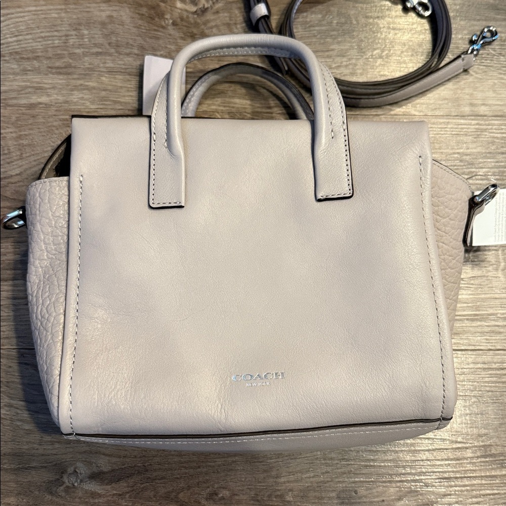 Coach Mini Bleeker Riley Crossbody Gray Bag - Picture 8 of 13